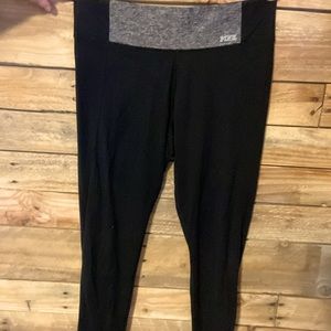 PINK Victoria’s Secret Black/Gray yoga leggings